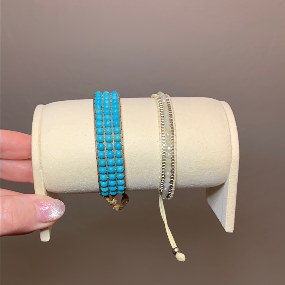 2 PC Set - Francesca's Collections Beaded Rope Bracelets